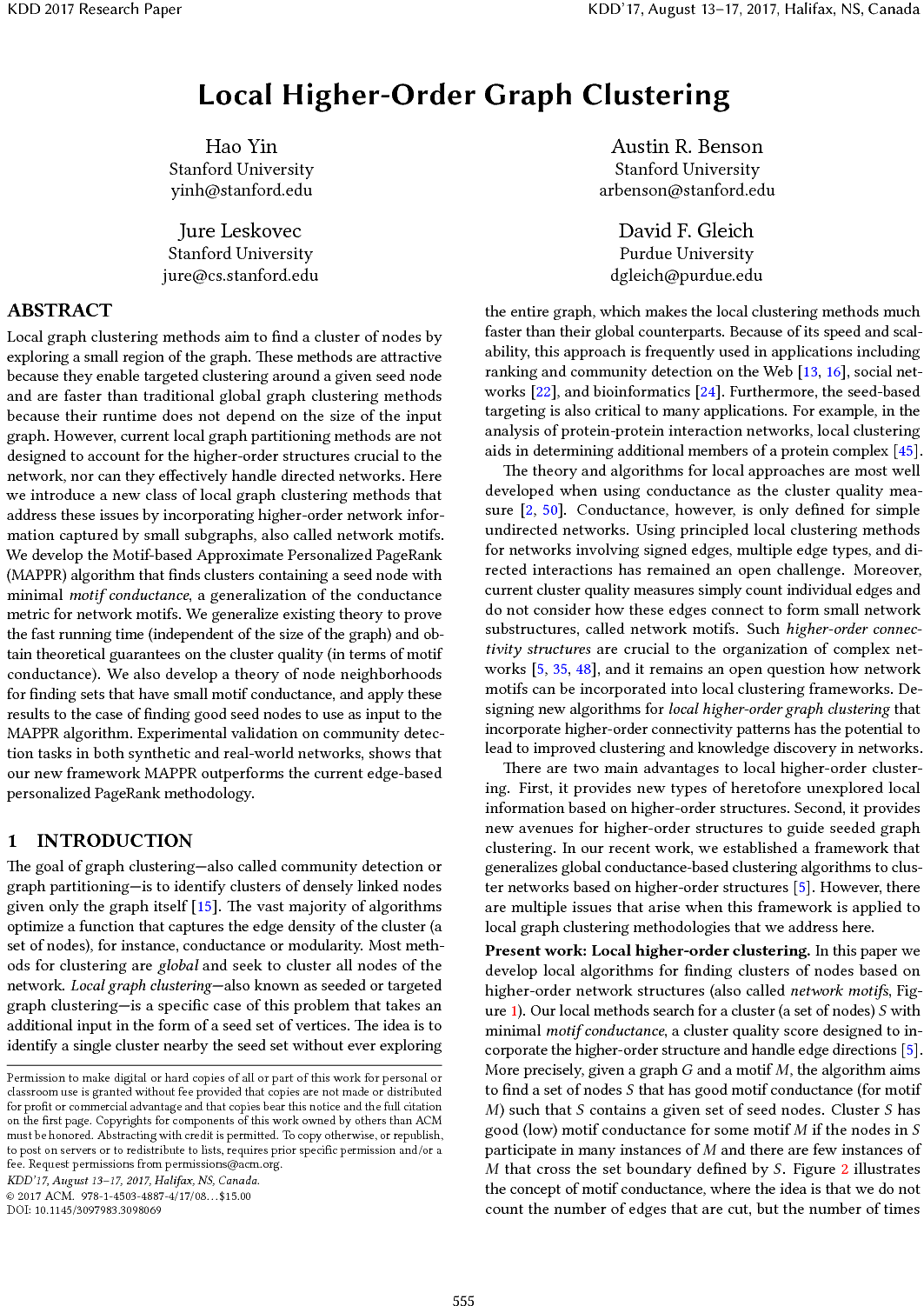 Local Higher-Order Graph Clustering